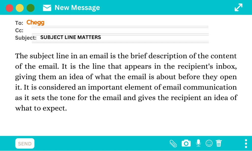 what is a subject line