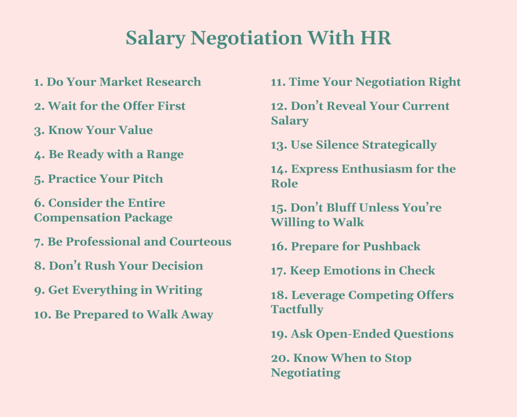 salary negotiation with hr