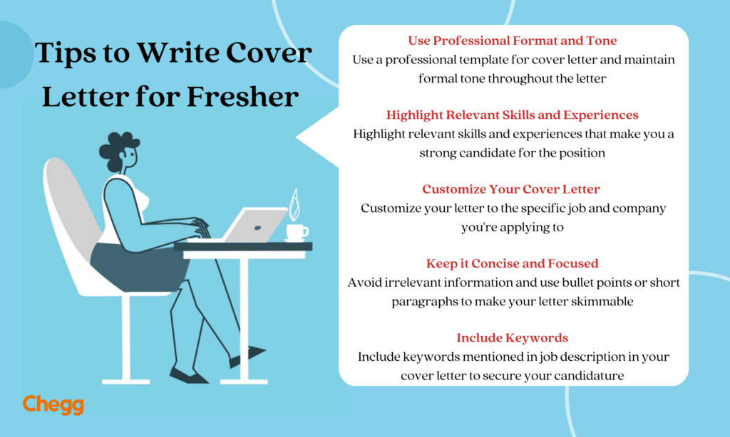 tips to write covver letter for freshers
