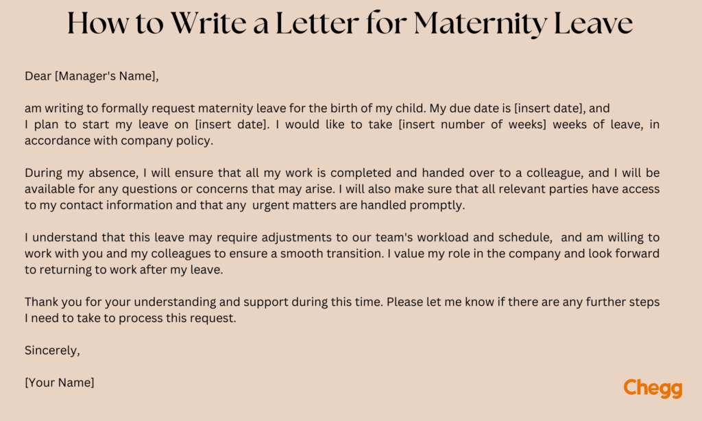 letter for maternity leave