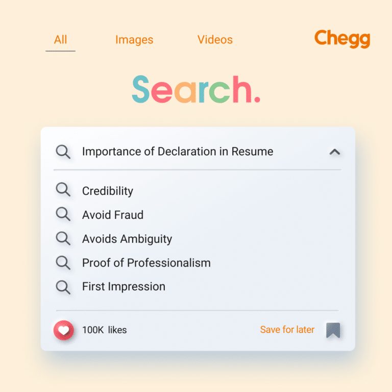 How to Write Declaration in Resume - Importance Of Declaration In Resume 768x768 