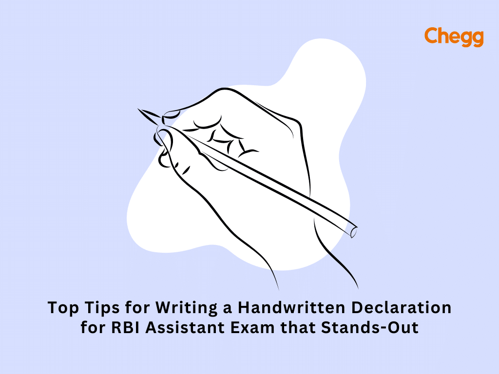 hand written declaration for rbi assistant