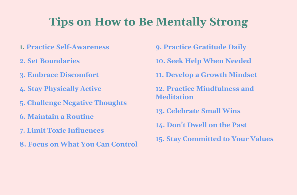 how to be mentally strong