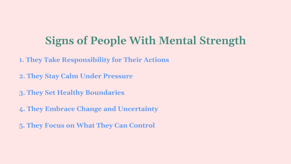 how to be mentally strong