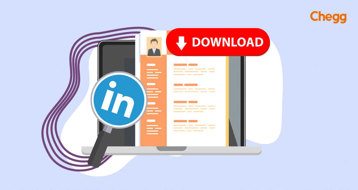 how to download linkedin resume