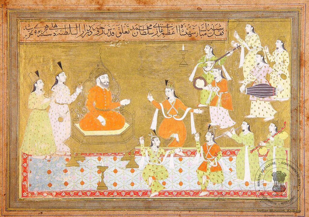 Muhammad bin Tughlaq on the throne