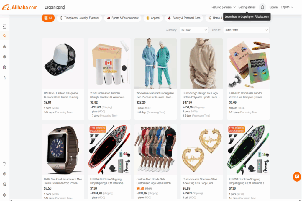alibaba dropshipping