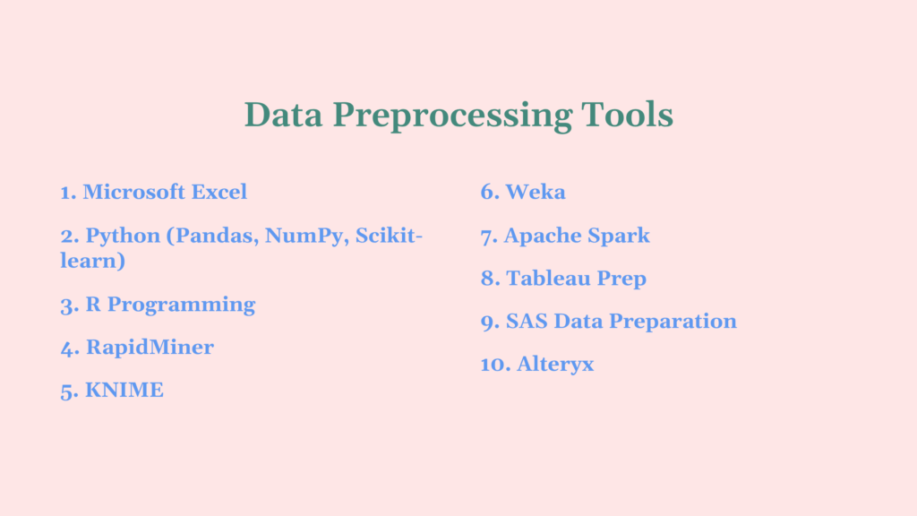 data preprocessing