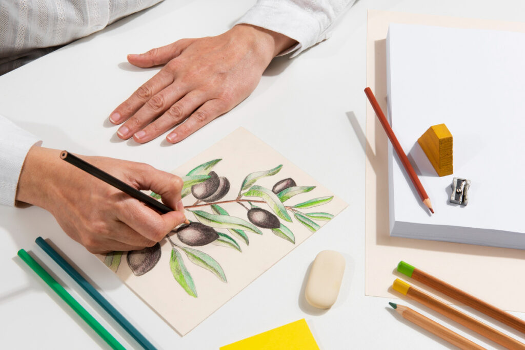 types of art drawing