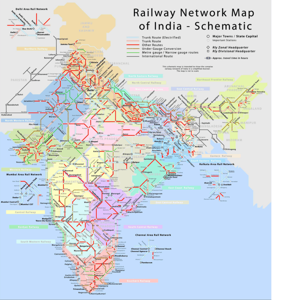 Indian Railway Map