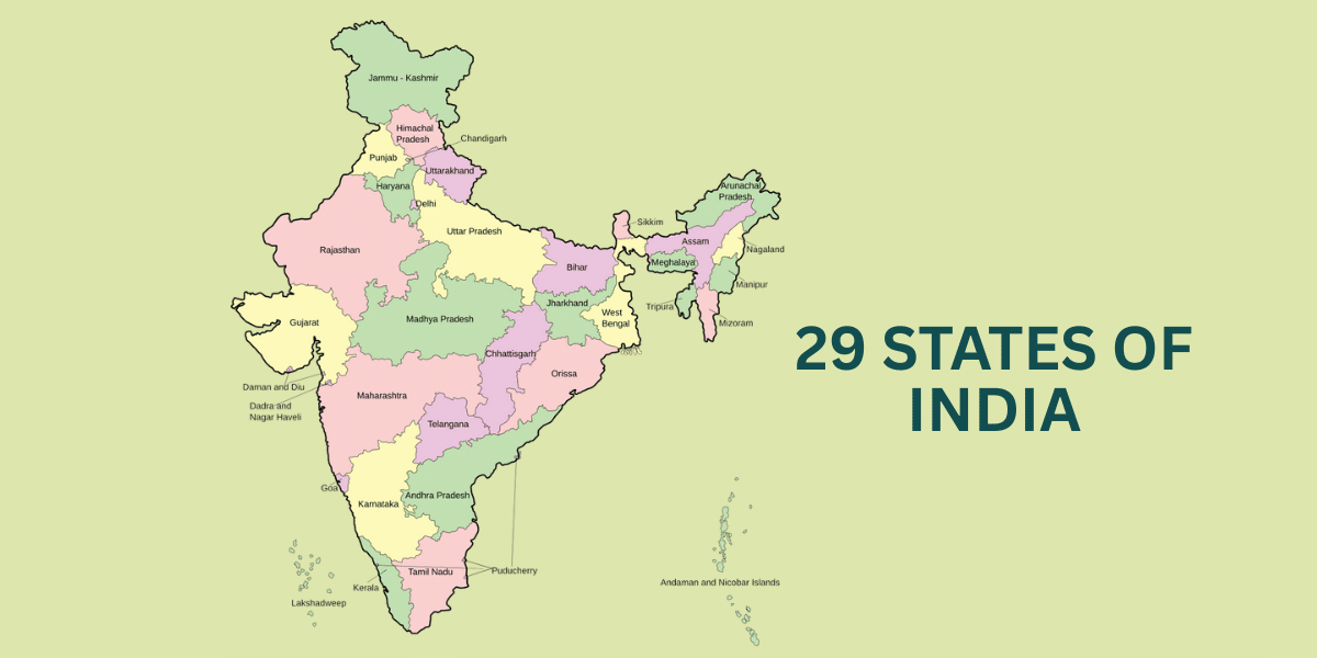 List of 29 states of India