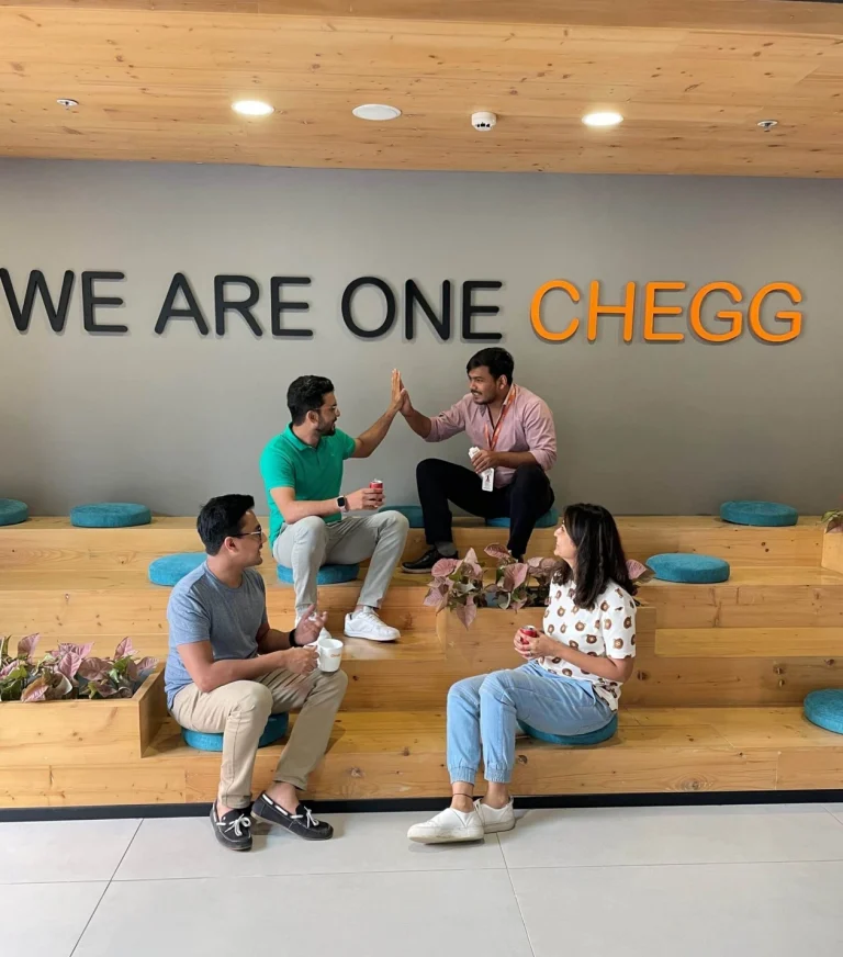 The Chegg India team together